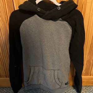 black and grey american eagle small hoodie